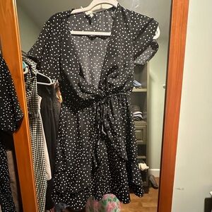 Princess Polly Black and White Polka Dot Mini Dress